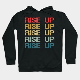 Retro Vintage Rise Up Stop Human Trafficking Hoodie